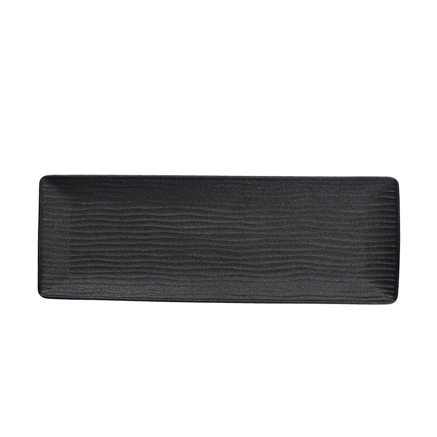 Cark bol de service ondulation noir 38x13cm