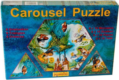 Jonotoys Carousel Puzzle - Pocahontas - 6 x 16 pièces