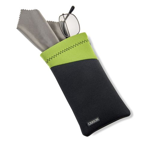 Lunettes de néoprène Carson avec un tissu en microfibre vert gris