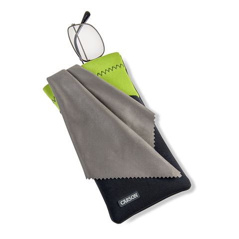 Lunettes de néoprène Carson avec un tissu en microfibre vert gris