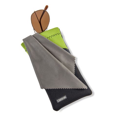 Lunettes de néoprène Carson avec un tissu en microfibre vert gris