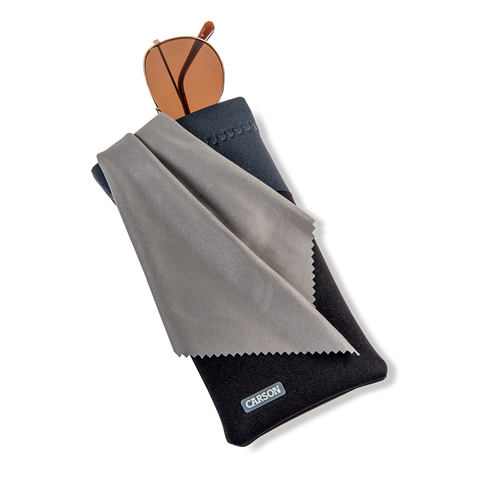Lunettes de néoprène Carson avec un tissu en microfibre noir gris