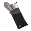 Couvre-lune de néoprène Carson avec un chiffon en microfibre - gris noir