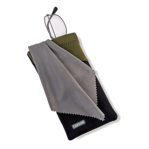 Lunettes de néoprène Carson avec un tissu en microfibre olive noir