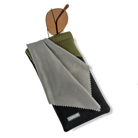Lunettes de néoprène Carson avec un tissu en microfibre olive noir