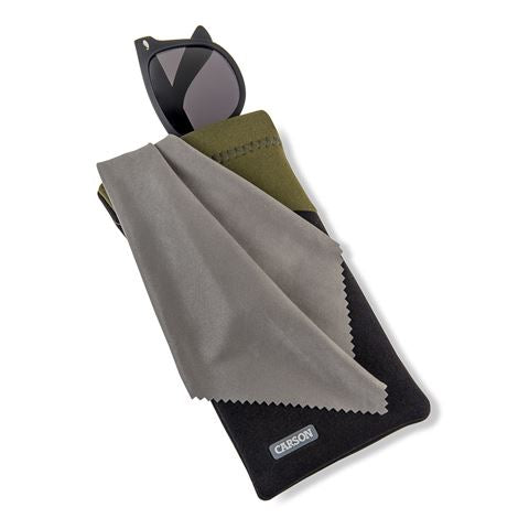 Lunettes de néoprène Carson avec un tissu en microfibre olive noir