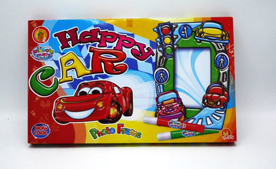 Peinture de fenêtre voiture heureuse