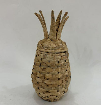 Cosydecor panier ananas osier rotin 35cm