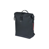 Basil SoHo Nordlicht sac à dos pour vélo - sac à dos moderne noir avec lumière LED pour femmes hommes vélo électrique - imperméable - 17L - noir - afbeelding 1