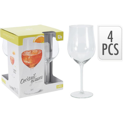 Verre à cocktail Excellent Houseware 600 ml boîte de 4 pièces