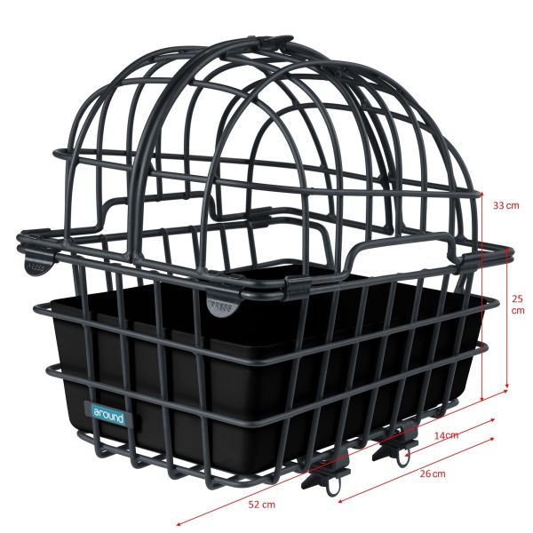Autour du panier de vélo Animal Luna xl incl.