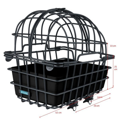 Autour du panier de vélo Animal Luna xl incl.