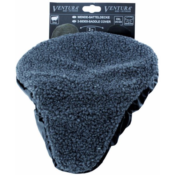 Pont de selle Ventura Anthracite en peau d'agneau