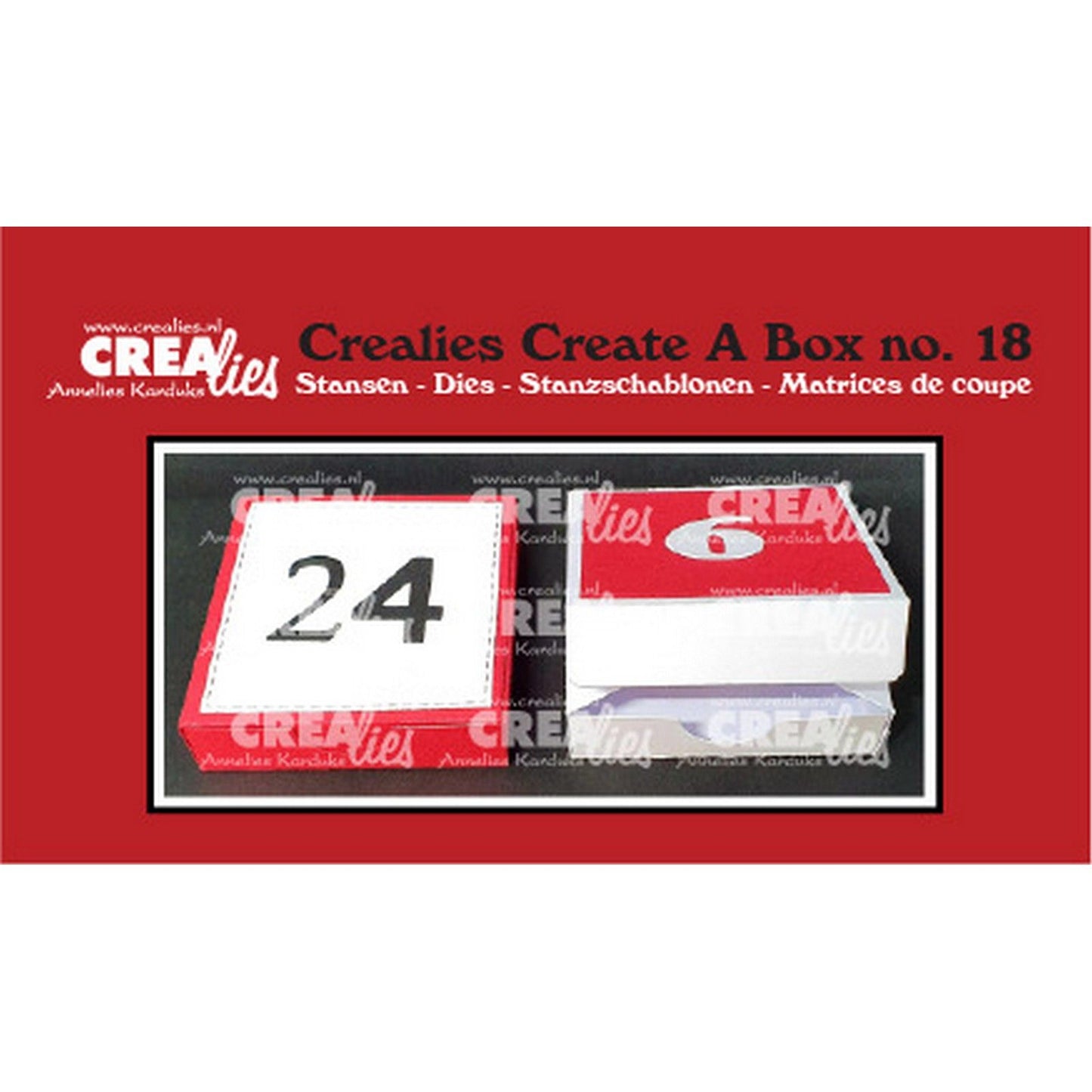 Crealies • créer une boite coffret de l'avent 6 cm