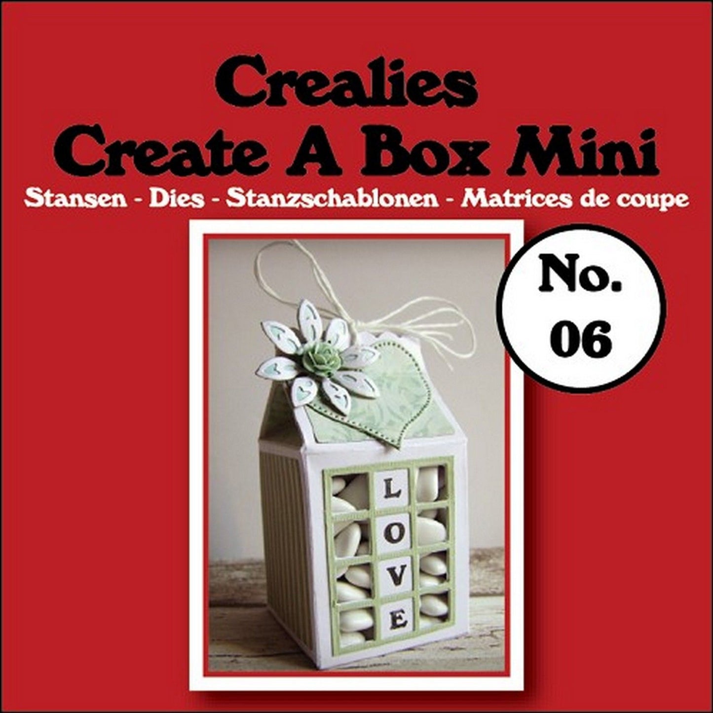 Crealies • créer une boîte mini moule à découper n°06 carton de lait