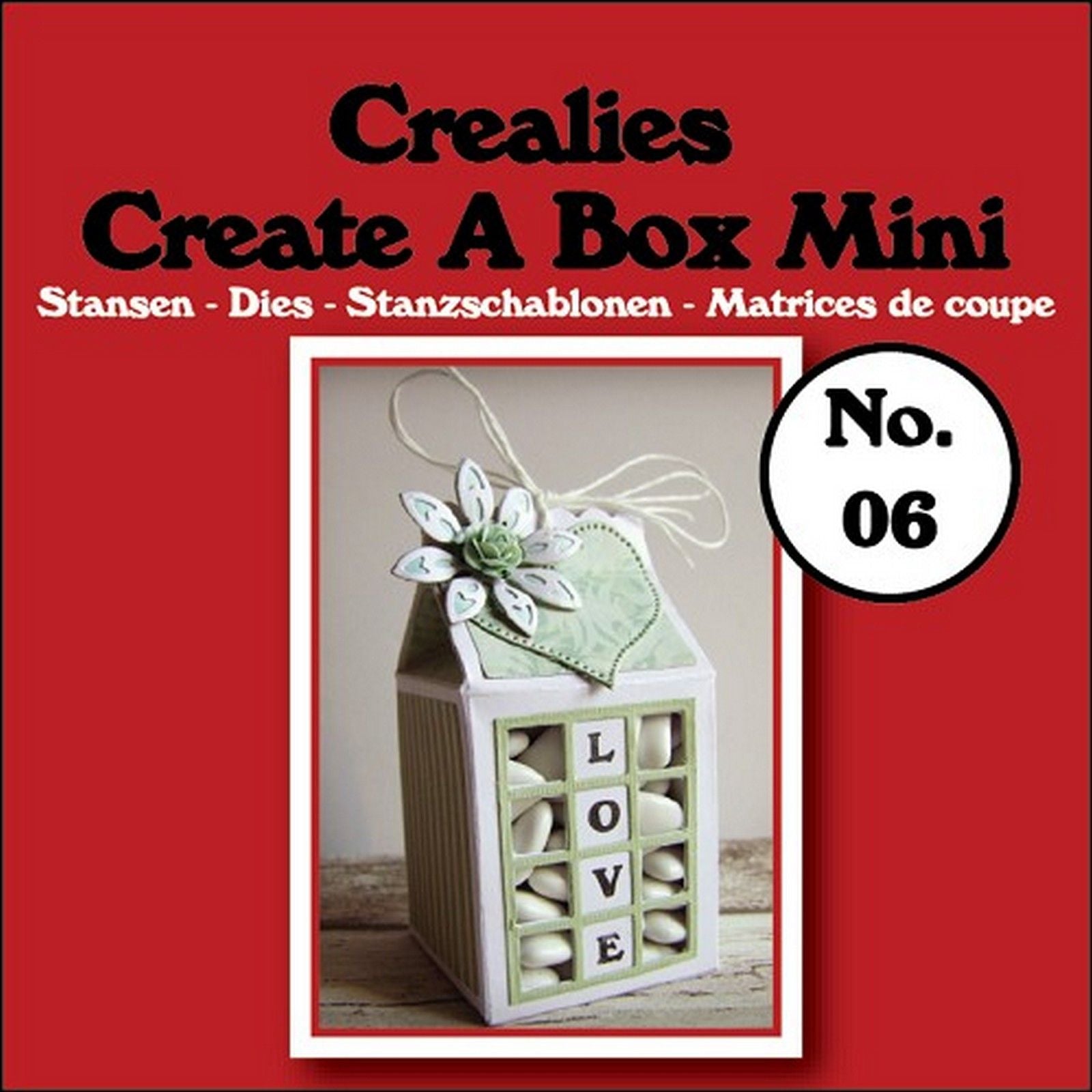 Crealies • créer une boîte mini moule à découper n°06 carton de lait
