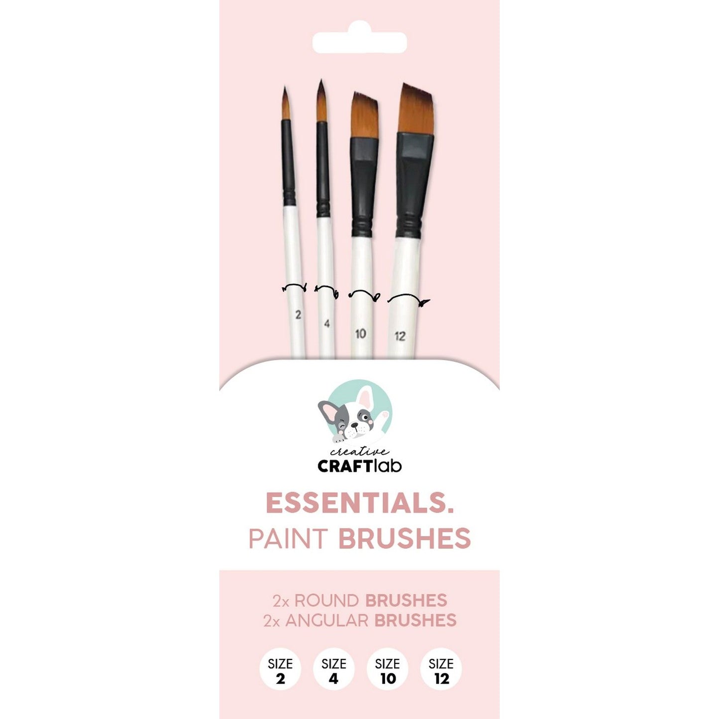 Creative craftlab • pinceaux essentiels, lot de 4