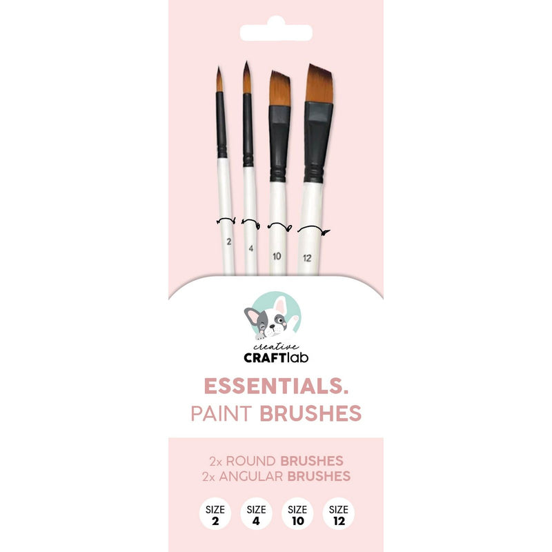 Creative craftlab • pinceaux essentiels, lot de 4