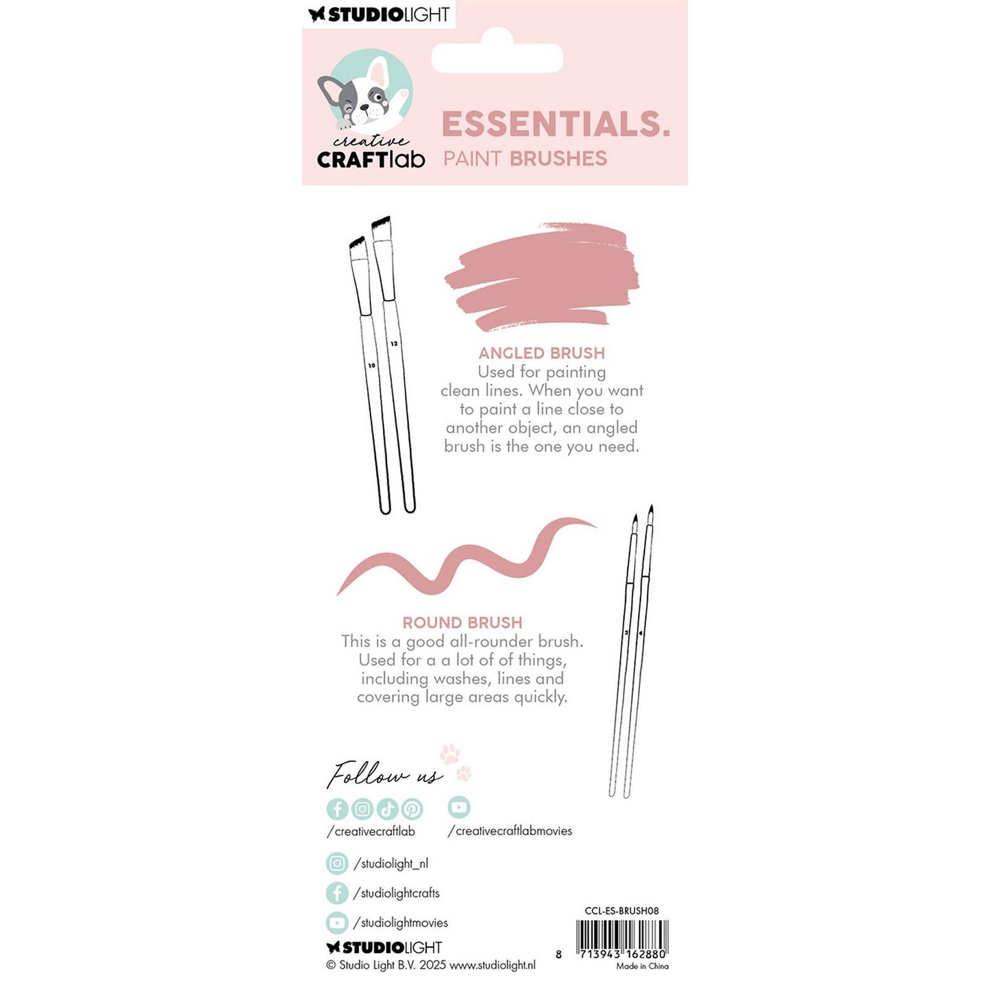 Creative craftlab • pinceaux essentiels, lot de 4