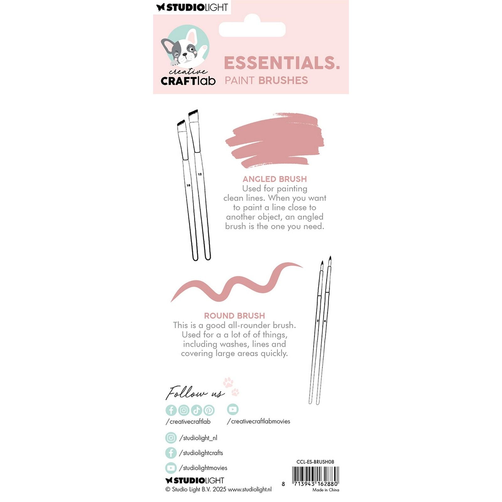 Creative craftlab • pinceaux essentiels, lot de 4