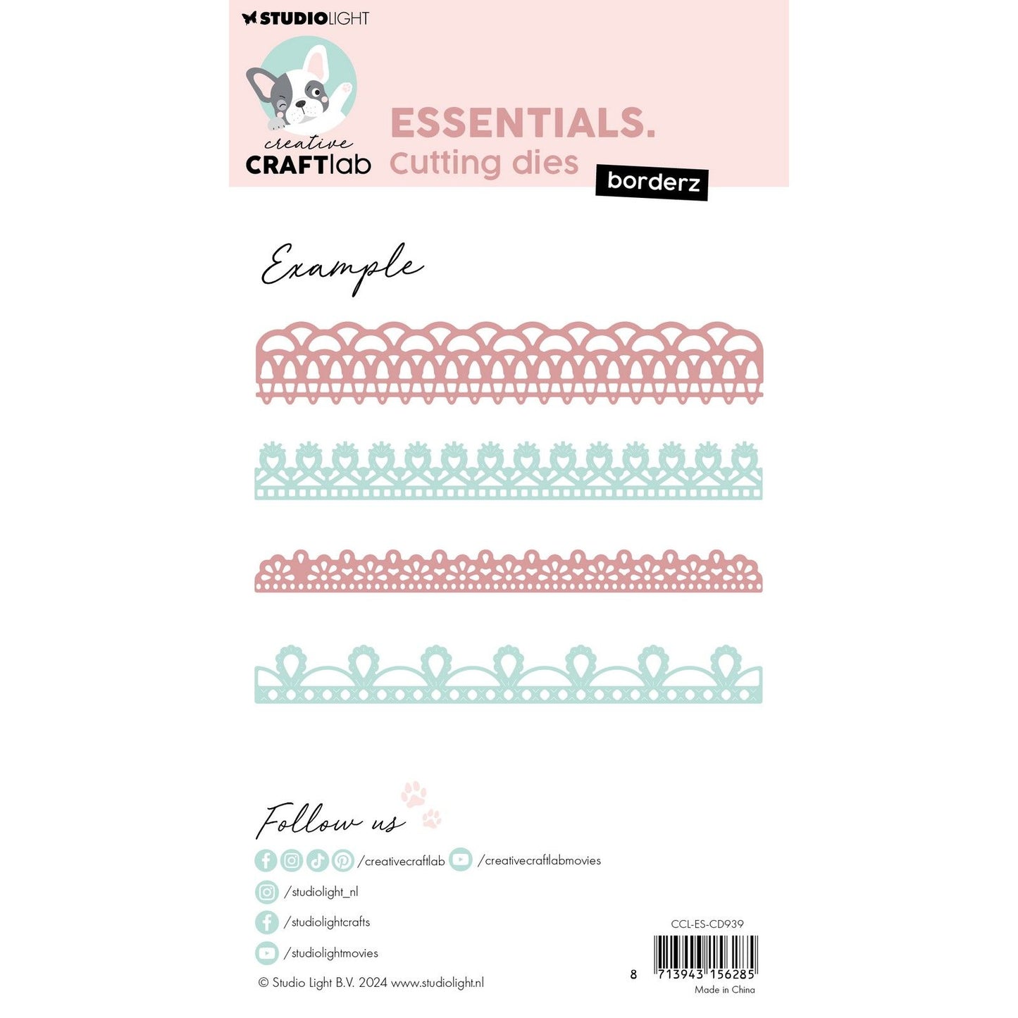 Creative craftlab laboratoire d'artisanat créatif • matrice de découpe essentielle borderz