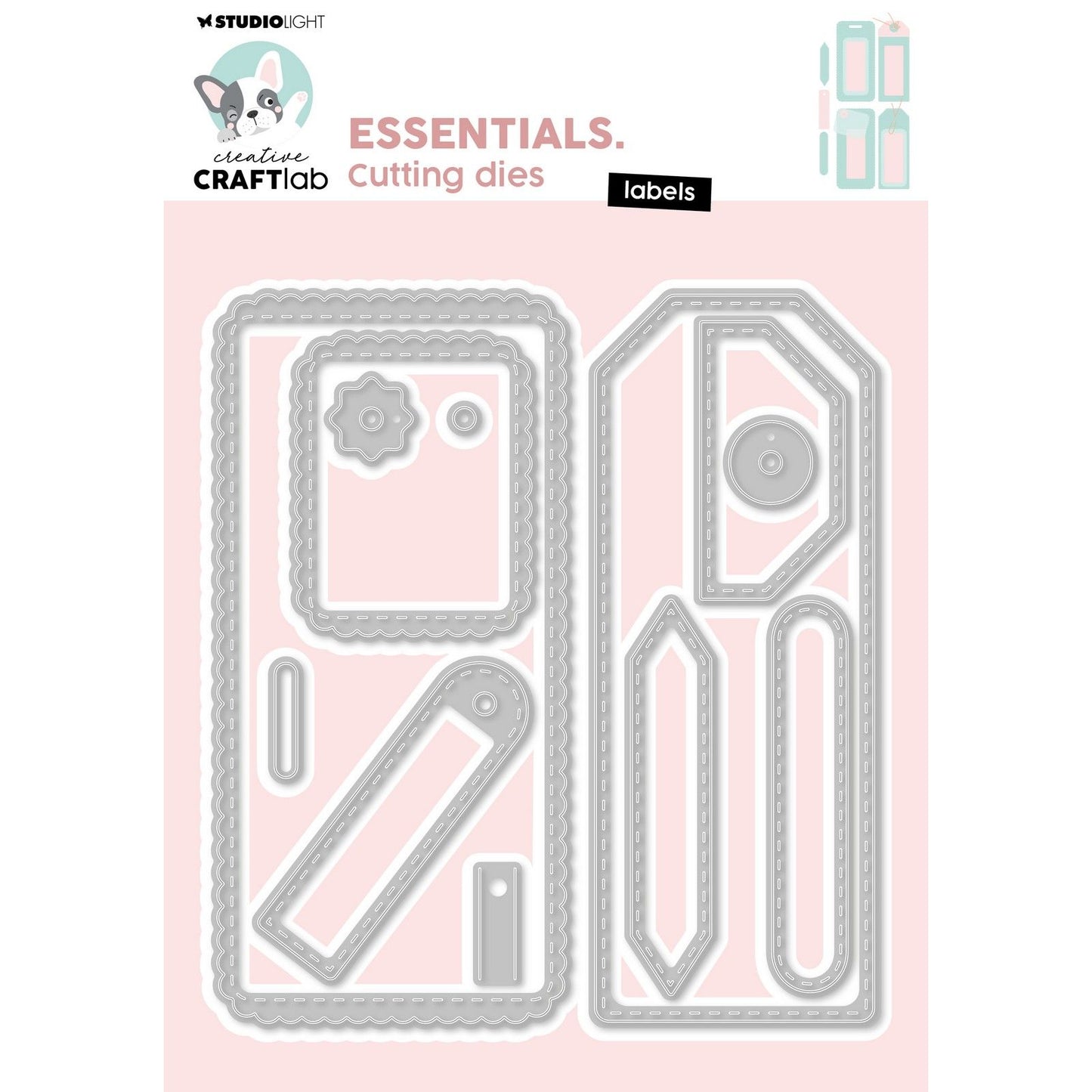 Creative craftlab • étiquettes de découpe essentielles