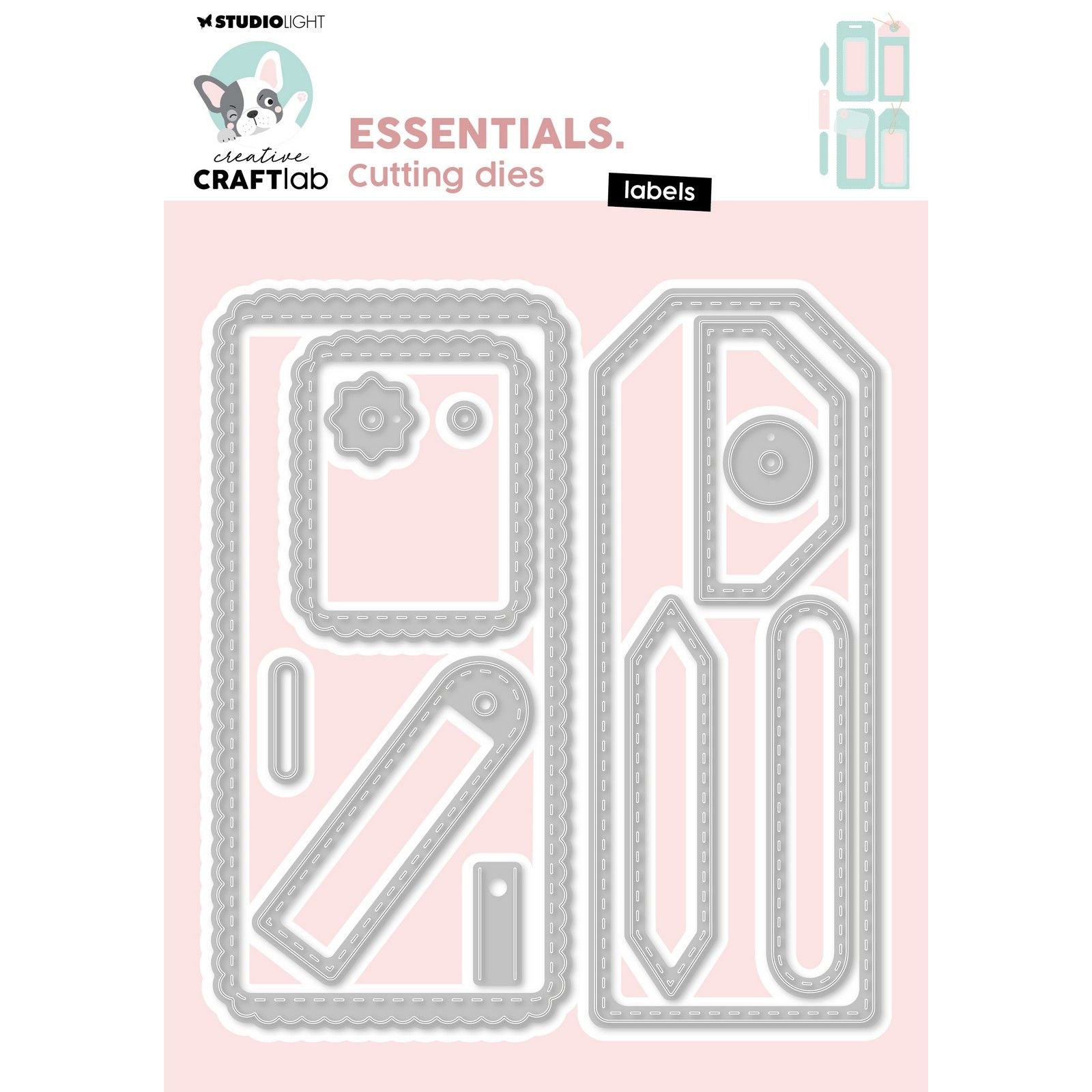 Creative craftlab • étiquettes de découpe essentielles