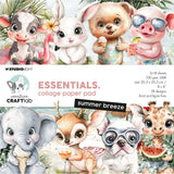Creative Craftlab • Bloc de papier pour collages essentiels, brise d'été - afbeelding 1