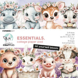 Creative craftlab • bloc de papier collage essentiel laissez-vous fleurir