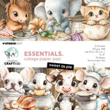 Creative Craftlab • Bloc de papier pour collages essentiels, sucré comme de la tarte - afbeelding 1