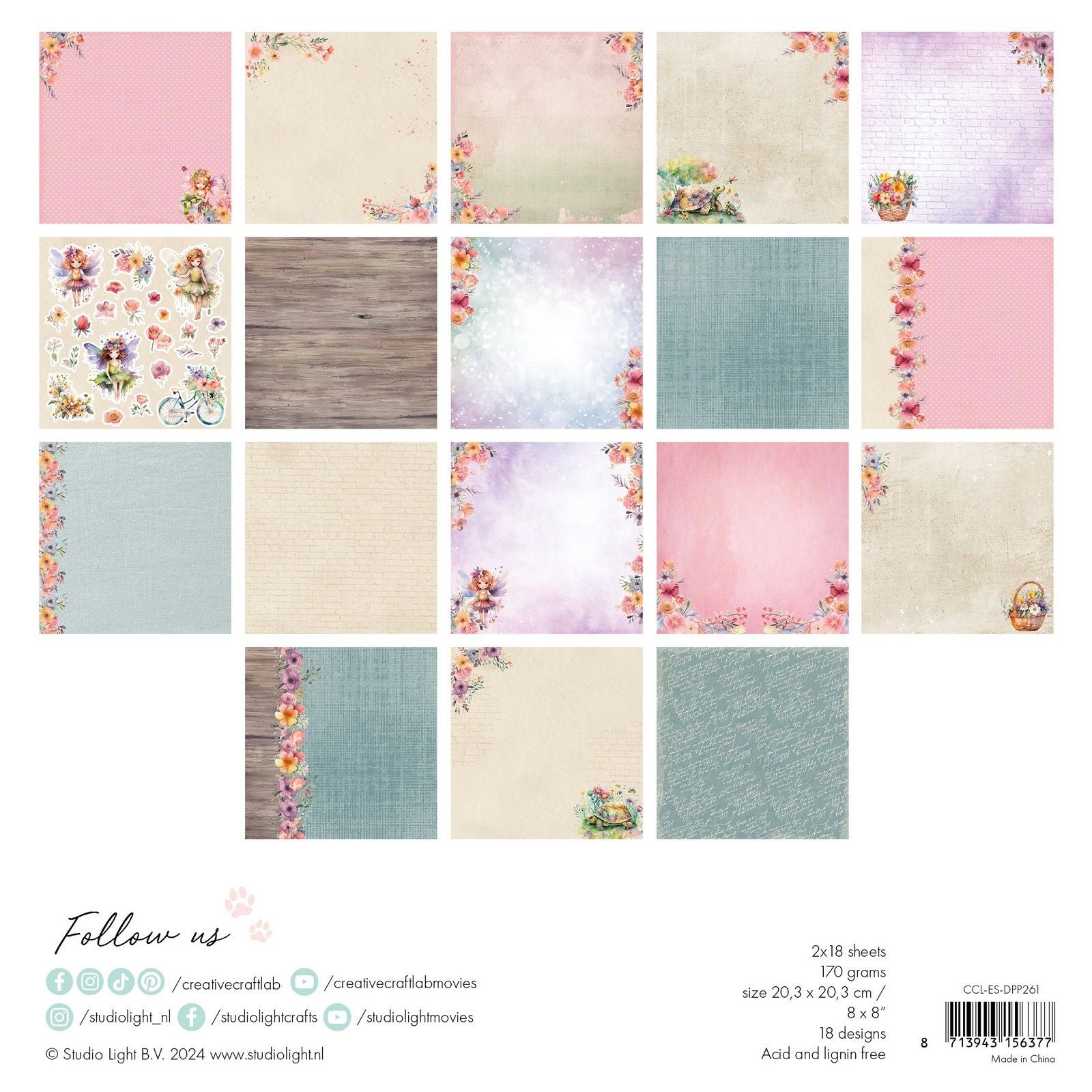 Creative Craftlab Creative Craft Lab • Bloc de papier design Essentials Felicia