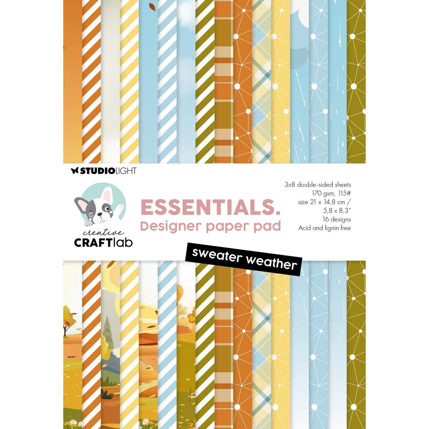 Creative Craftlab • Essentials Designer Paper Pad Pull Météo