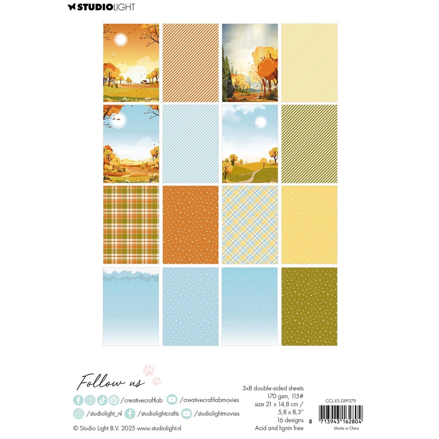 Creative Craftlab • Essentials Designer Paper Pad Pull Météo