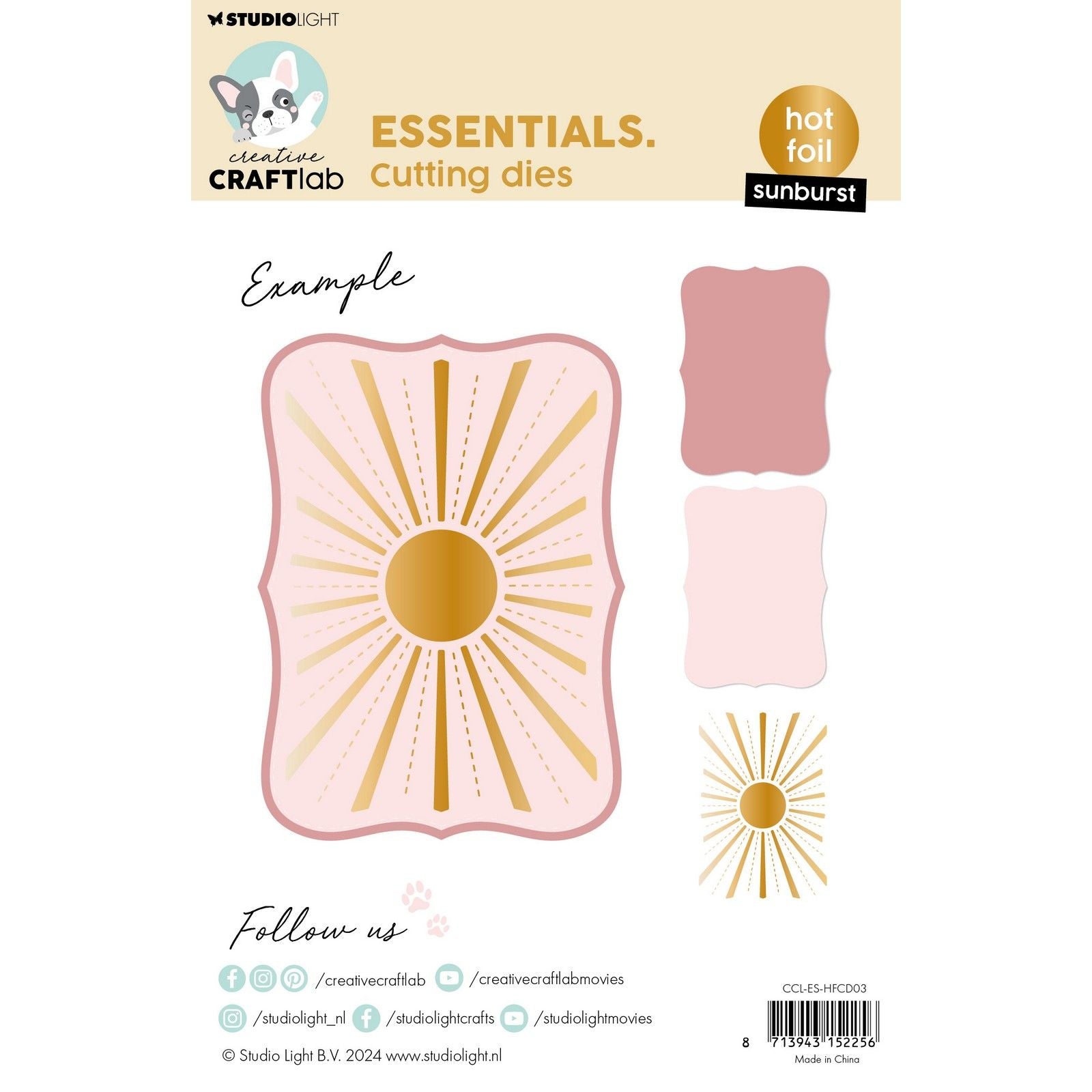 Creative Craftlab • Matrice de découpe à chaud Essentials Sunburst