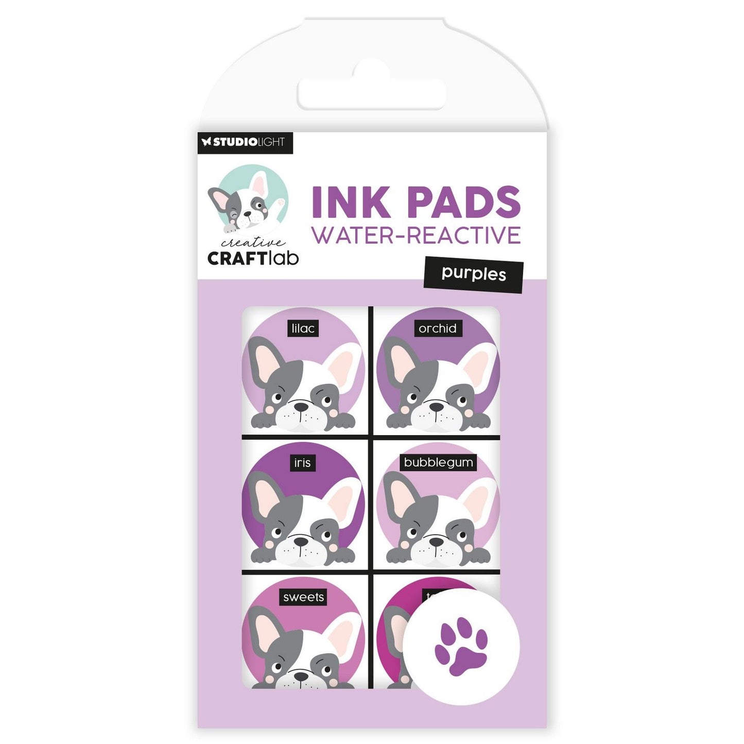 Creative craftlab • tampons encreurs essentiels violets réactifs à l'eau