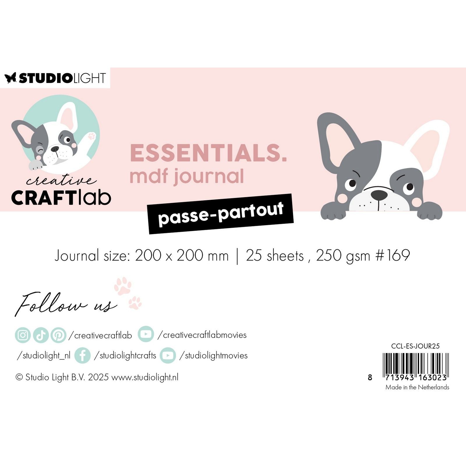 Creative craftlab • passe-partout pour journal mdf essentiel
