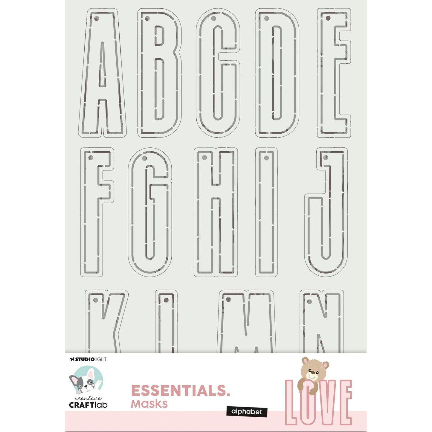 Laboratoire créatif • alphabet des masques essentiels