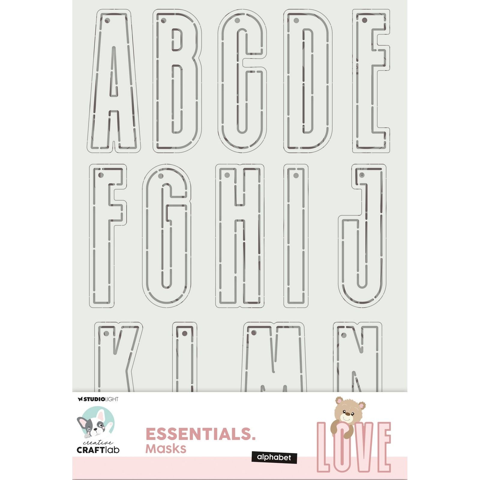 Laboratoire créatif • alphabet des masques essentiels