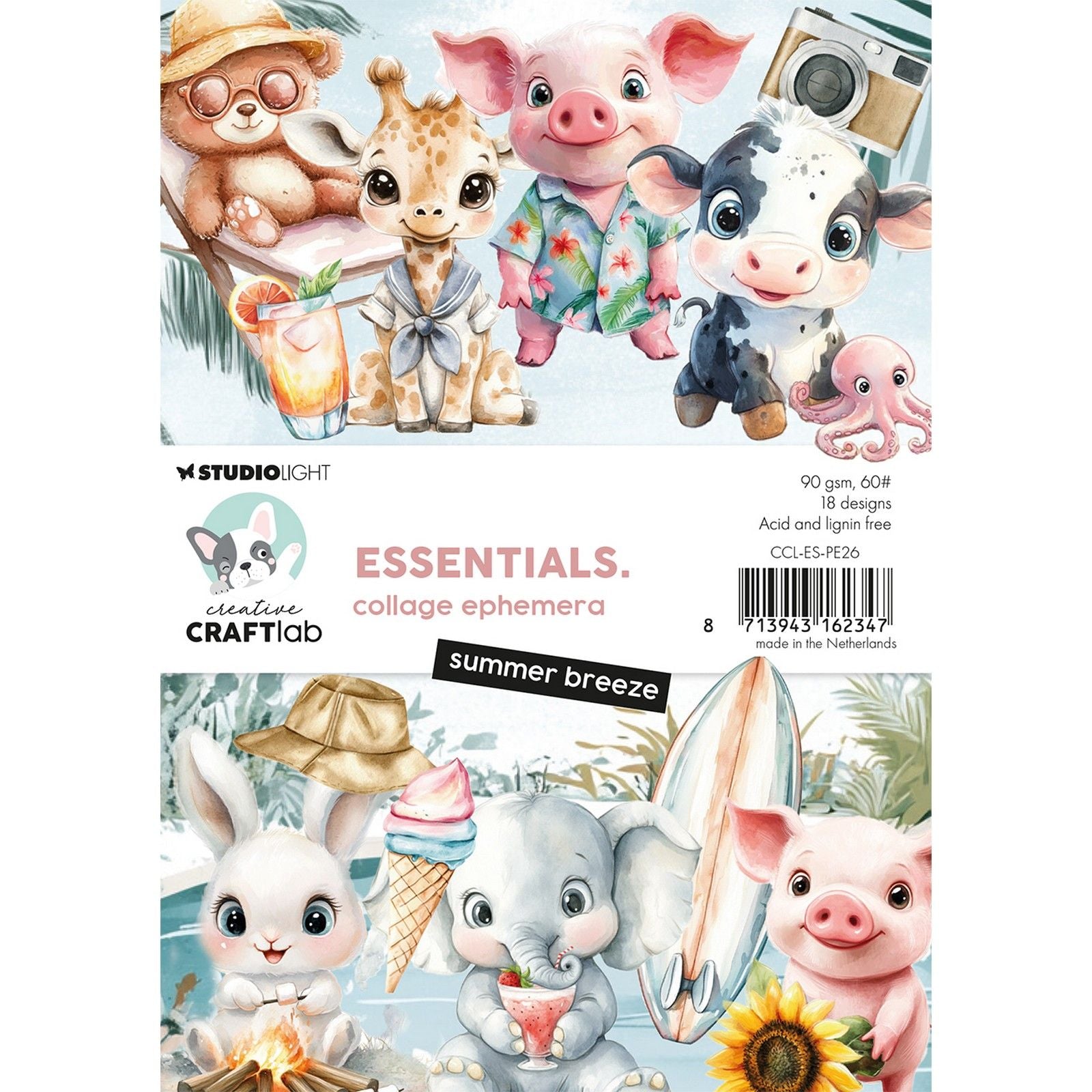 Creative craftlab • essentiels collage éphémères brise d'été