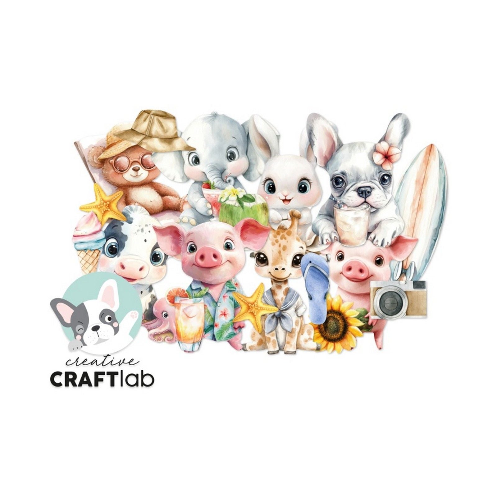 Creative craftlab • essentiels collage éphémères brise d'été