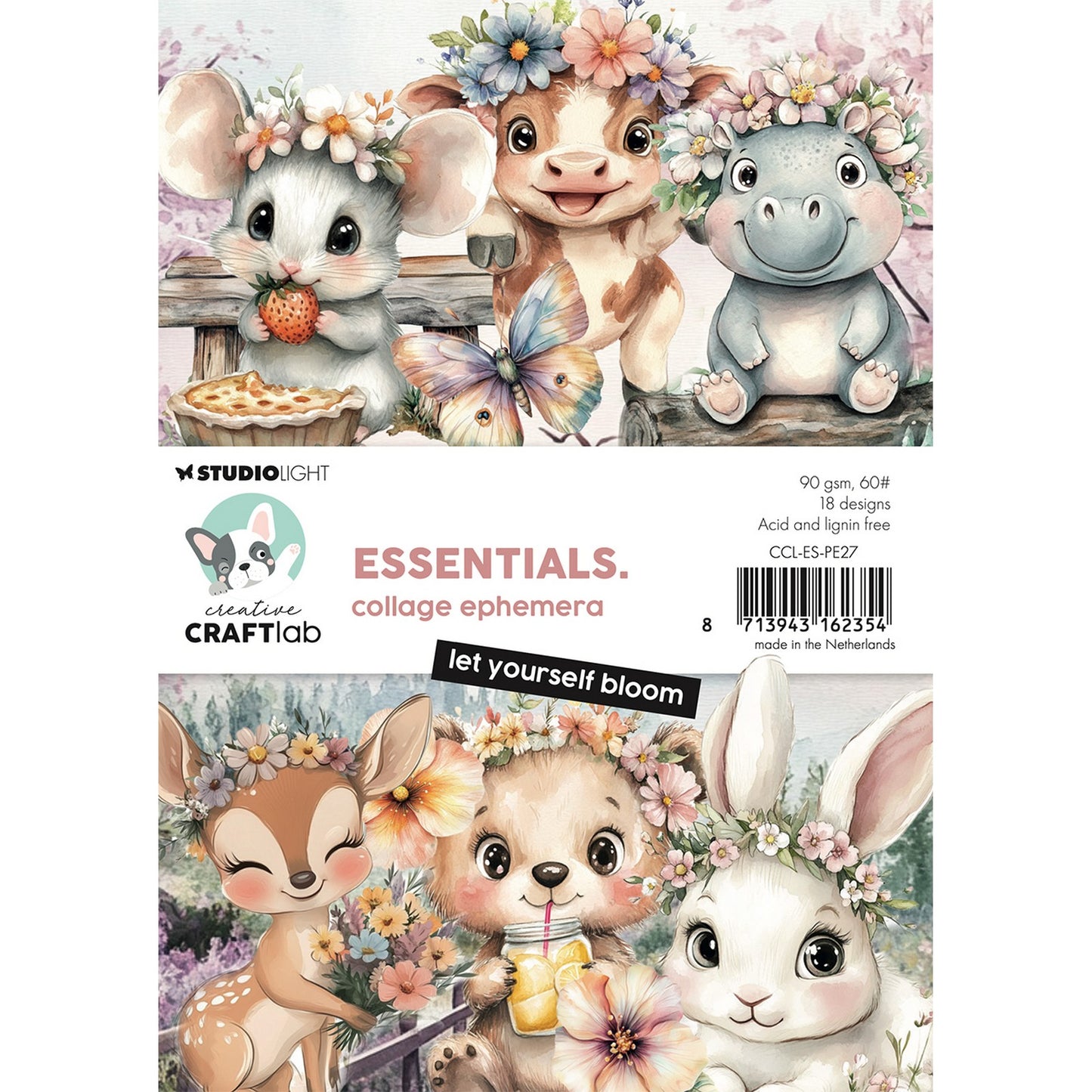 Creative craftlab • collages éphémères essentiels laissez-vous fleurir