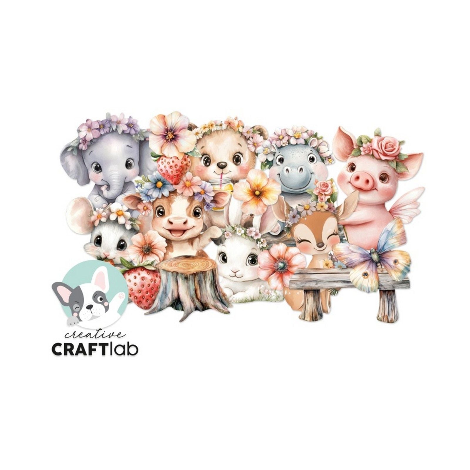 Creative craftlab • collages éphémères essentiels laissez-vous fleurir