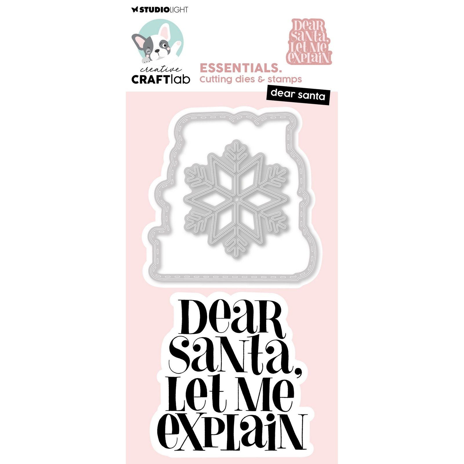 Creative Craftlab • Matrice de découpe de timbres essentiels, cher Père Noël