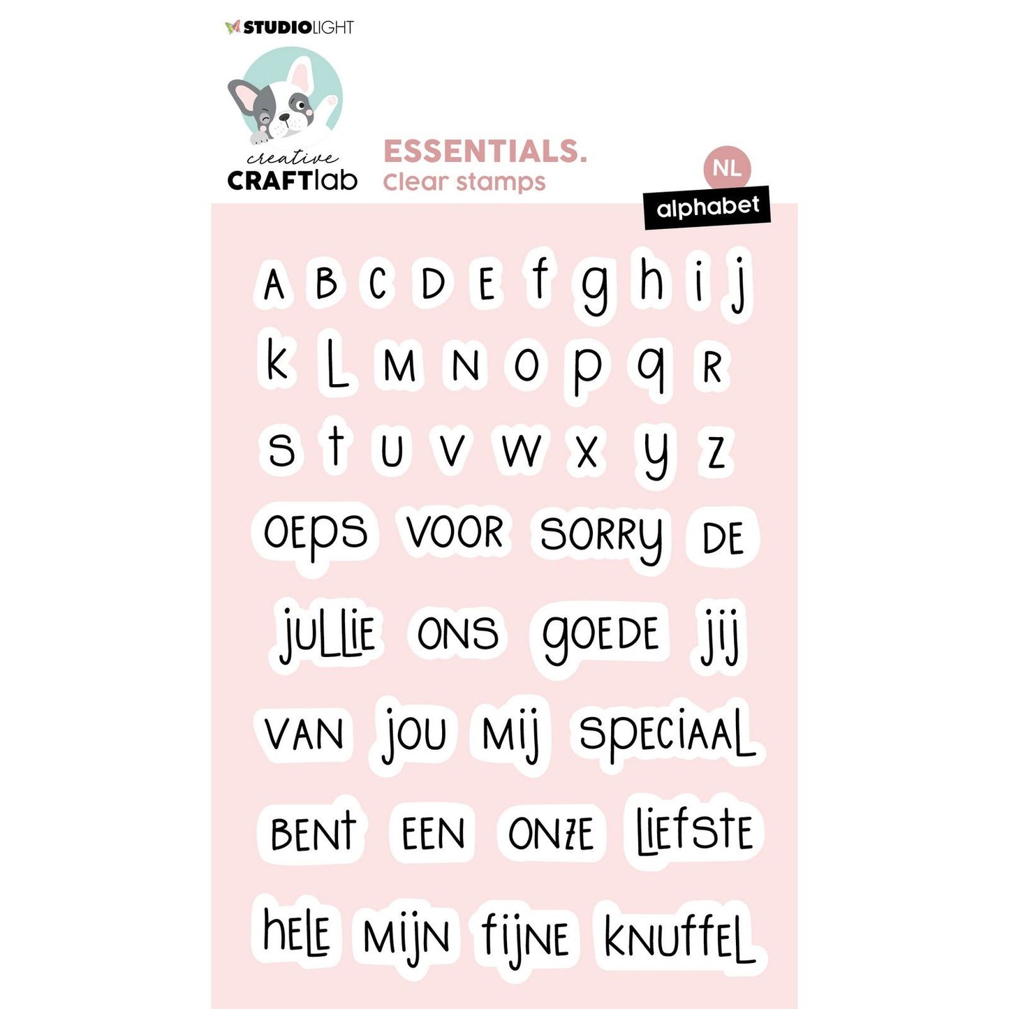 Creative craftlab • alphabet de tampons transparents essentiels