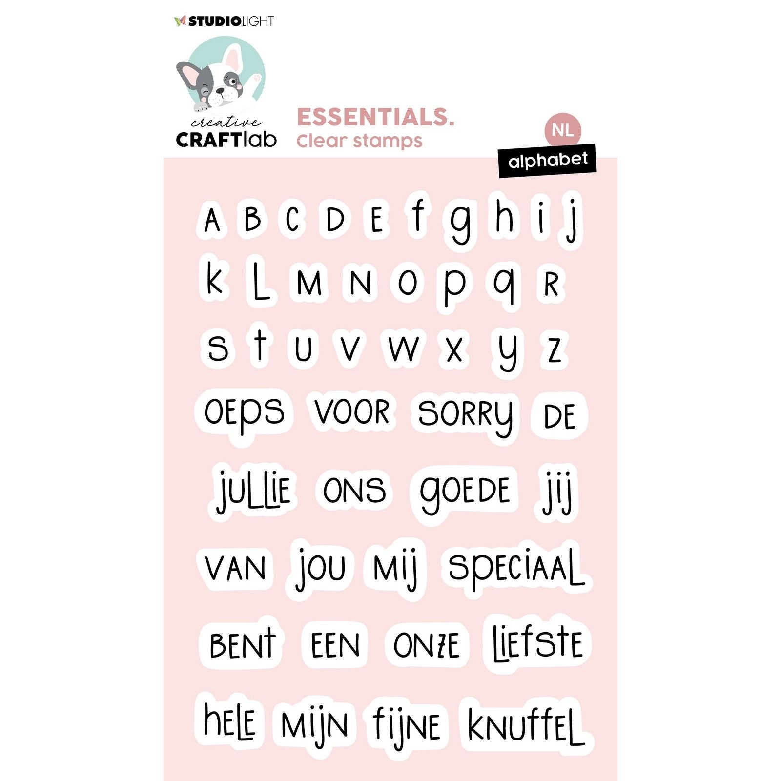 Creative craftlab • alphabet de tampons transparents essentiels
