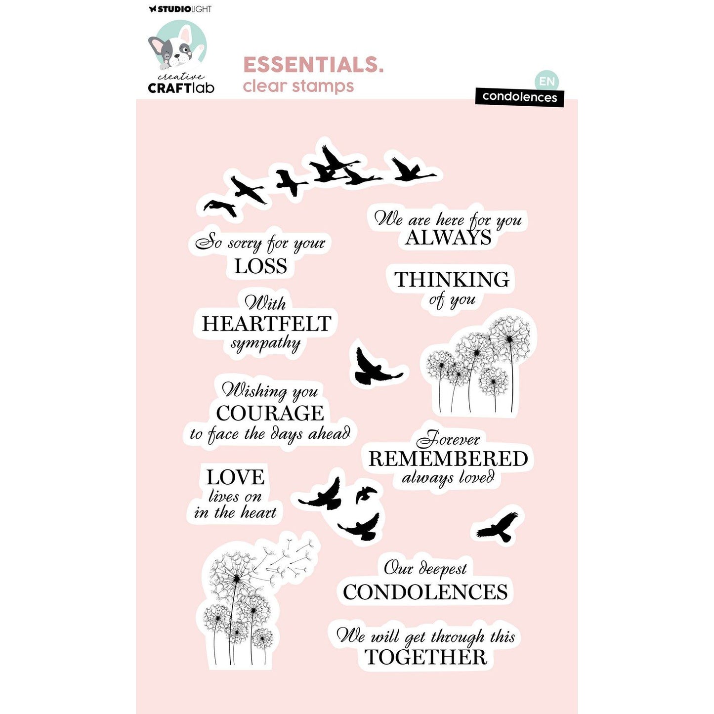Creative Craftlab • Essentials Tampon transparent pour condoléances