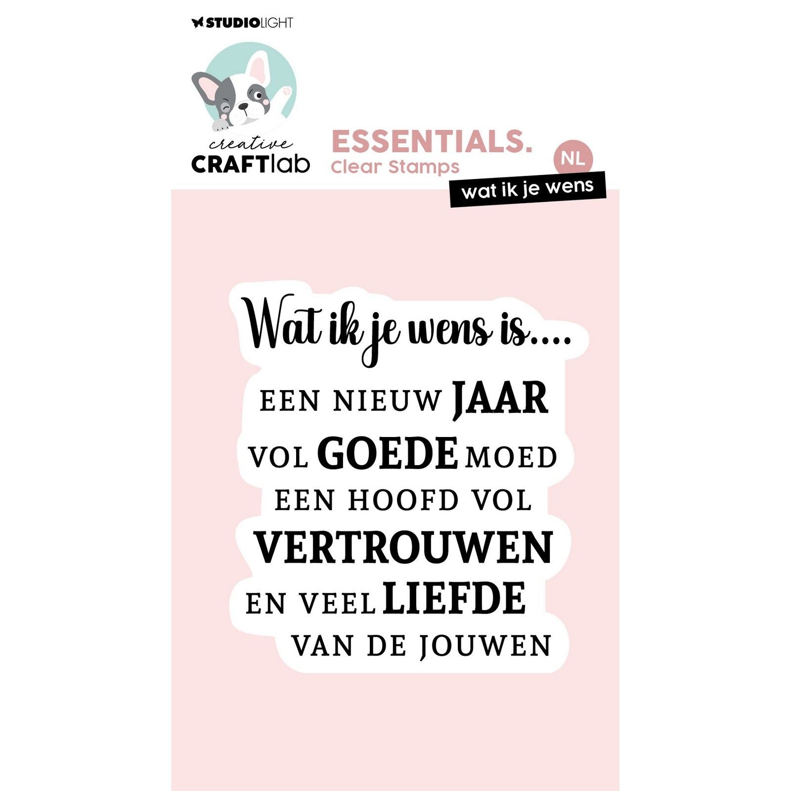 Creative craftlab laboratoire d'artisanat créatif • essentiels tampon transparent ce que je te souhaite
