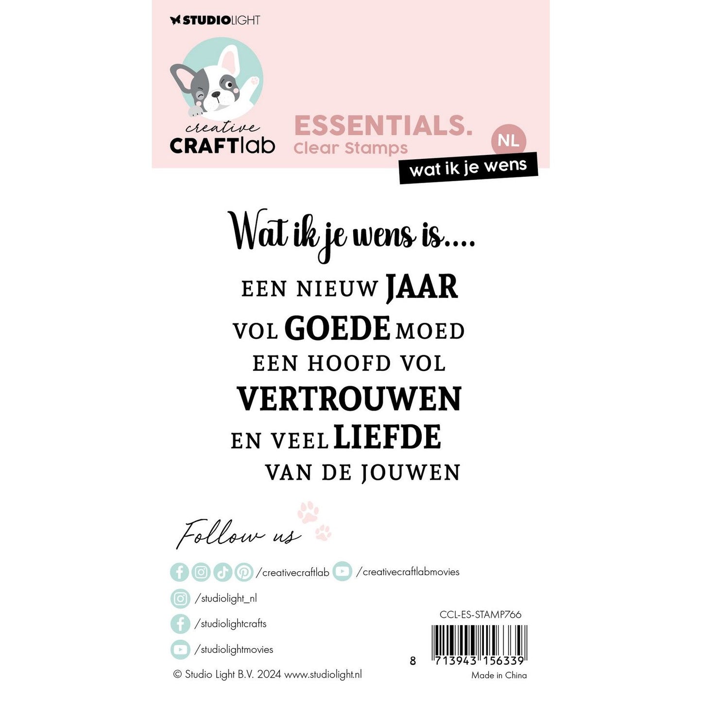 Creative craftlab laboratoire d'artisanat créatif • essentiels tampon transparent ce que je te souhaite