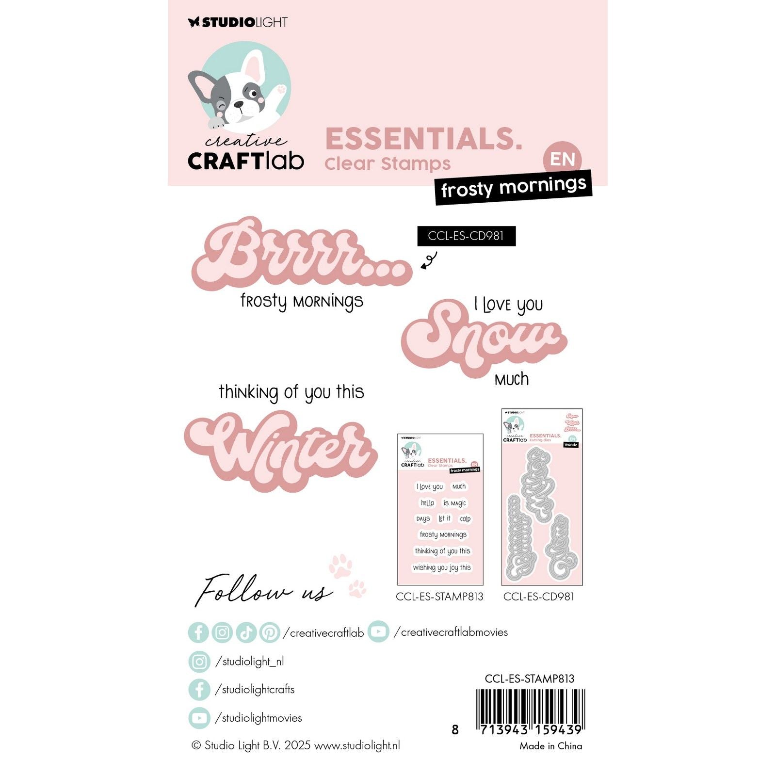 Creative Craftlab • Essentiels tampon transparent matins glacials