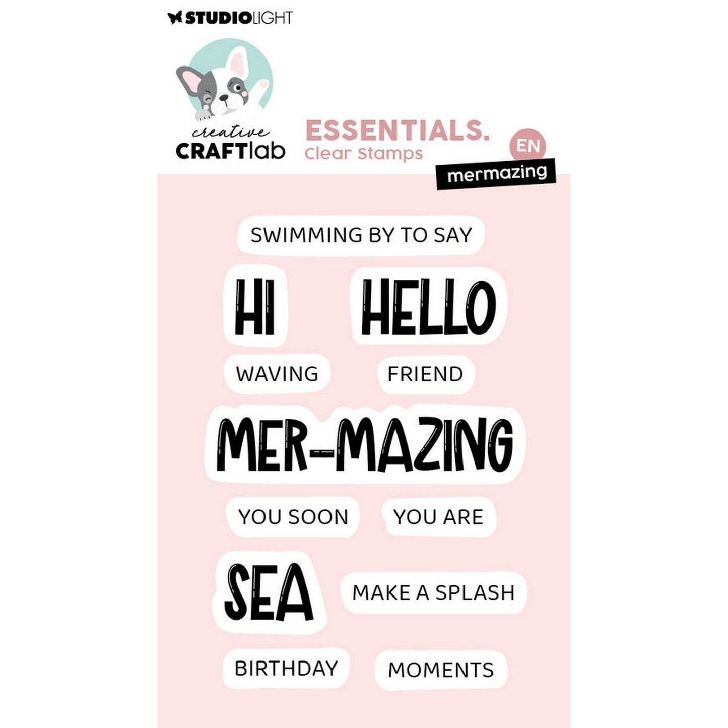 Creative craftlab • tampons transparents essentiels mermazing